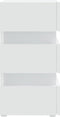 vidaXL - 326846 - - Nachtkastje - LED - 45x35x67 - cm - bewerkt - hout - wit