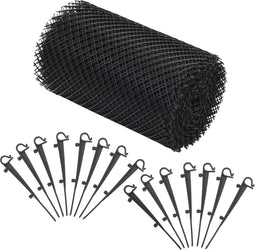 vidaXL - 4-delig - Gootgaas - met - klemmen - 1,08 - ㎡ - HDPE