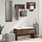 vidaXL - 4-delige - Garderobe - set - bewerkt - hout - bruin - eikenkleurig