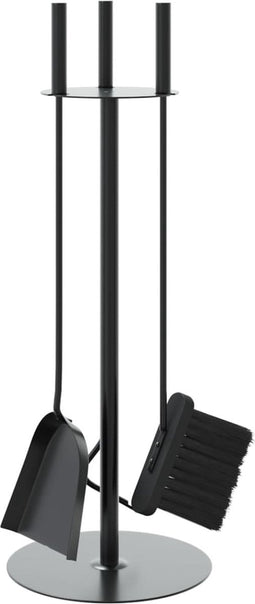 vidaXL - 4-delige - Haardset - 22x59 - cm - staal