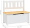 vidaXL 4-delige Kindertafel- en stoelenset MDF wit en beige