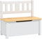 vidaXL 4-delige Kindertafel- en stoelenset MDF wit en beige