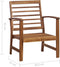 vidaXL - 4-delige - Loungeset - massief - acaciahout