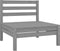 vidaXL - 4-delige - Loungeset - massief - grenenhout - grijs