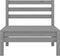 vidaXL - 4-delige - Loungeset - massief - grenenhout - grijs