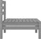 vidaXL - 4-delige - Loungeset - massief - grenenhout - grijs