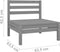 vidaXL - 4-delige - Loungeset - massief - grenenhout - grijs