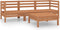 vidaXL - 4-delige - Loungeset - massief - grenenhout - honingbruin