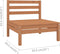 vidaXL - 4-delige - Loungeset - massief - grenenhout - honingbruin