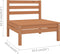 vidaXL - 4-delige - Loungeset - massief - grenenhout - honingbruin