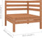 vidaXL - 4-delige - Loungeset - massief - grenenhout - honingbruin