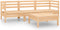 vidaXL - 4-delige - Loungeset - massief - grenenhout