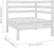 vidaXL - 4-delige - Loungeset - massief - grenenhout - wit