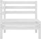 vidaXL - 4-delige - Loungeset - massief - grenenhout - wit
