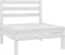 vidaXL - 4-delige - Loungeset - massief - grenenhout - wit