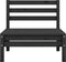 vidaXL - 4-delige - Loungeset - massief - grenenhout - zwart