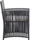 vidaXL - 4-delige - Loungeset - met - kussen - poly - rattan - zwart