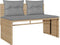 vidaXL - 4-delige - Loungeset - met - kussens - poly - rattan - beige