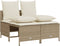 vidaXL - 4-delige - Loungeset - met - kussens - poly - rattan - beige