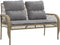 vidaXL - 4-delige - Loungeset - met - kussens - poly - rattan - beige