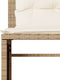 vidaXL - 4-delige - Loungeset - met - kussens - poly - rattan - beige