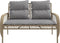 vidaXL - 4-delige - Loungeset - met - kussens - poly - rattan - beige