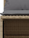 vidaXL - 4-delige - Loungeset - met - kussens - poly - rattan - beige