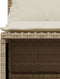 vidaXL - 4-delige - Loungeset - met - kussens - poly - rattan - beige