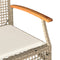 vidaXL - 4-delige - Loungeset - met - kussens - poly - rattan - beige