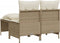 vidaXL - 4-delige - Loungeset - met - kussens - poly - rattan - beige
