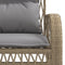 vidaXL - 4-delige - Loungeset - met - kussens - poly - rattan - beige