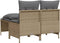 vidaXL - 4-delige - Loungeset - met - kussens - poly - rattan - beige