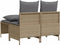 vidaXL - 4-delige - Loungeset - met - kussens - poly - rattan - beige