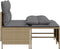 vidaXL - 4-delige - Loungeset - met - kussens - poly - rattan - beige