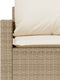 vidaXL - 4-delige - Loungeset - met - kussens - poly - rattan - beige
