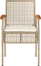 vidaXL - 4-delige - Loungeset - met - kussens - poly - rattan - beige