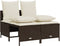 vidaXL - 4-delige - Loungeset - met - kussens - poly - rattan - bruin