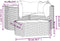 vidaXL - 4-delige - Loungeset - met - kussens - poly - rattan - bruin
