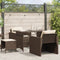 vidaXL - 4-delige - Loungeset - met - kussens - poly - rattan - bruin