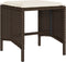 vidaXL - 4-delige - Loungeset - met - kussens - poly - rattan - bruin