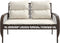 vidaXL - 4-delige - Loungeset - met - kussens - poly - rattan - bruin
