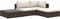 vidaXL - 4-delige - Loungeset - met - kussens - poly - rattan - bruin