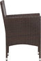 vidaXL - 4-delige - Loungeset - met - kussens - poly - rattan - bruin