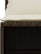 vidaXL - 4-delige - Loungeset - met - kussens - poly - rattan - bruin