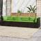 vidaXL - 4-delige - Loungeset - met - kussens - poly - rattan - bruin