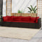 vidaXL - 4-delige - Loungeset - met - kussens - poly - rattan - bruin