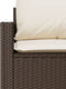 vidaXL - 4-delige - Loungeset - met - kussens - poly - rattan - bruin