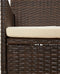 vidaXL - 4-delige - Loungeset - met - kussens - poly - rattan - bruin