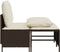 vidaXL - 4-delige - Loungeset - met - kussens - poly - rattan - bruin