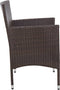 vidaXL - 4-delige - Loungeset - met - kussens - poly - rattan - bruin